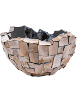 Oceana Pearl bowl brown 40x32x24cm